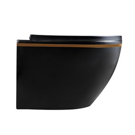 Zestaw podtynkowy stelaż GEBERIT DUOFIX + miska PEAK-MTB-GL-RIM-02 + przycisk DELTA 50 czarny mat