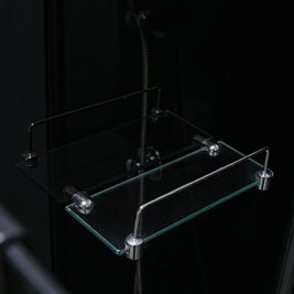 Kabina prysznicowa zabudowana na niskim brodziku kwadratowa 90x90 WSH314B-90