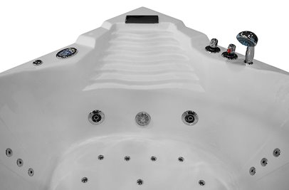 Wanna z hydromasażem narożna Turbo 140x140 cm MO-1003