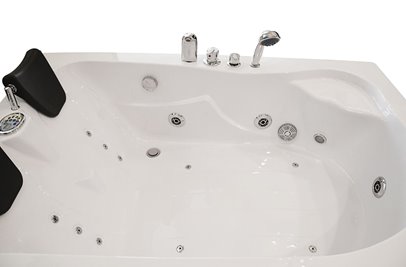 Wanna z hydromasażem asymetryczna 170x115 cm lewa MO-0205