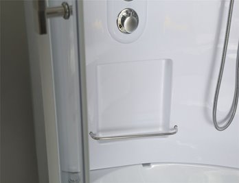 Duża wanno kabina Spa z hydromasażem + sauna parowa 155x155 cm MO-0543