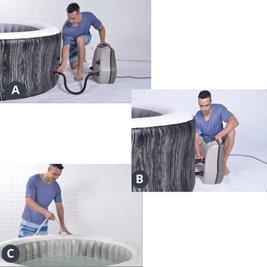 Dmuchane jacuzzi ogrodowe basen Spa 204x70 cm Vancouver Avenli