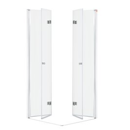 Kabina prysznicowa drzwi składane 90x90 cm BK122FT09 Foldex Clean Glass
