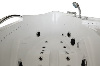 Wanna z hydromasażem narożna prawa 135x135 cm MUS-1085