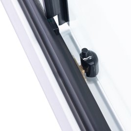 Kabina prysznicowa zabudowana na niskim brodziku kwadratowa 80x80 LISA-80