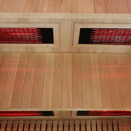 Sauna Combo na podczerwień + fińska 6-osobowa 200x160 cm Helsi2 8KW