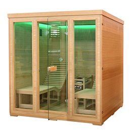 Sauna sucha fińska piec 8 KW Harvia BC80 + kamienie solne 180X180X190CM MO-TS4 Mazur