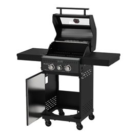 Grill gazowy ZEUS-A kolor czarny ruszt żeliwny moc 8,5 kW + pokrowiec + palnik boczny zdjęcie 15
