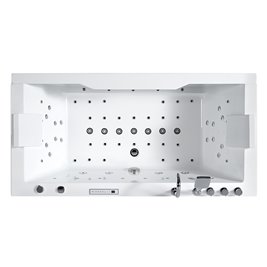 Wanna z hydromasażem przyścienna 180x90 cm Saturn 944 Hydrosan