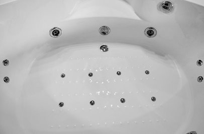 Duża wanno kabina Spa z hydromasażem + sauna parowa 155x155 cm MO-0543