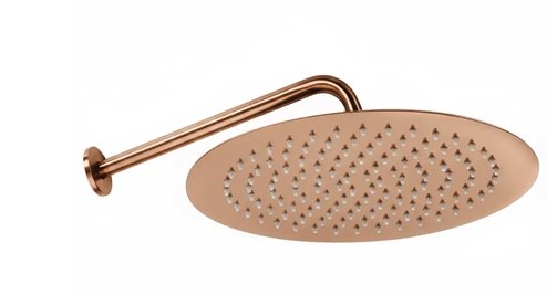 Miedź szczotkowana zestaw prysznicowy podtynkowy box Foss Clif Rea