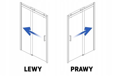 Kabina prostokątna drzwi przesuwne 90x140 Nixon Rea
