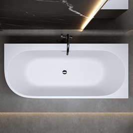 Wanna przyścienna narożna prawa 160 cm Mera Hydrosan