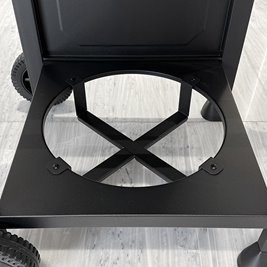 Grill gazowy APOLLO-A kolor czarny ruszt żeliwny moc 8,5 kW + pokrowiec + palnik boczny