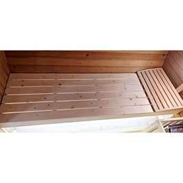 Sauna fińska ogrodowa zewnętrzna beczka 6 osobowa 210x240 Asker-HG