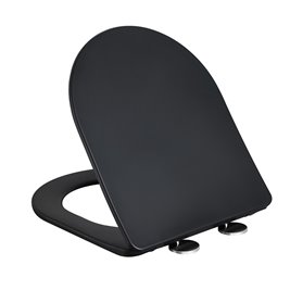 Czarna matowa  miska wc wisząca złoty rant Mizu Rimless 4.0 MIZU-MTB-GL-RIM-03 Hydrosan