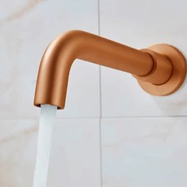 Bateria umywalkowa podtynkowa box Rea Lungo Long miedź szczotkowana