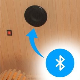 Sauna fińska 2 osobowa wysokotemperaturowa 3,5KW piec Harvia 120x120 cm FORSA1-BL zdjęcie 16