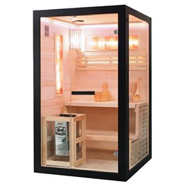 Sauna fińska 2 osobowa wysokotemperaturowa 3,5KW piec Harvia 120x120 cm FORSA1-BL zdjęcie 23