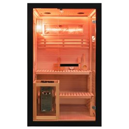 Sauna fińska 2 osobowa wysokotemperaturowa 3,5KW piec Harvia 120x120 cm FORSA1-BL zdjęcie 25