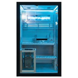Sauna fińska 2 osobowa wysokotemperaturowa 3,5KW piec Harvia 120x120 cm FORSA1-BL zdjęcie 28