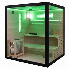 Sauna domowa z oświetleniem LED