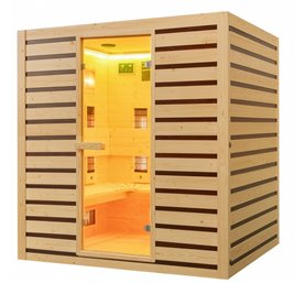 Sauna na podczerwień infrared do domu sucha 5-osobowa 180x150 cm Tromso-4 230V zdjęcie 11