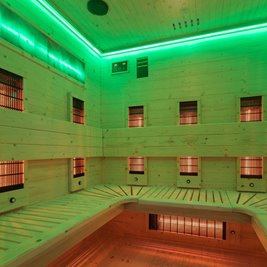 Sauna na podczerwień infrared do domu sucha 5-osobowa 180x150 cm Tromso-4 230V zdjęcie 22