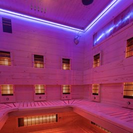 Sauna na podczerwień infrared do domu sucha 5-osobowa 180x150 cm Tromso-4 230V zdjęcie 24