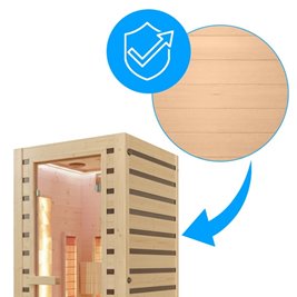 Sauna na podczerwień infrared sucha 2-osobowa 90x90 cm Tromso-1 230V zdjęcie 7