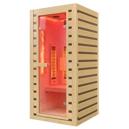 Sauna na podczerwień infrared sucha 2-osobowa 90x90 cm Tromso-1 230V zdjęcie 15