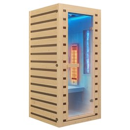 Sauna na podczerwień infrared sucha 2-osobowa 90x90 cm Tromso-1 230V zdjęcie 21