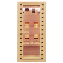 Sauna na podczerwień infrared sucha 2-osobowa 90x90 cm Tromso-1 230V zdjęcie 29