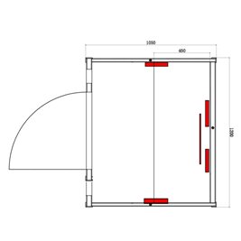 Sauna na podczerwień infrared sucha 3-osobowa 120x105 cm Tromso-2 230V zdjęcie 26