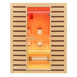 Sauna na podczerwień infrared sucha 4-osobowa 153x110 cm Tromso-3 230V