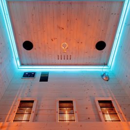 Sauna na podczerwień infrared sucha 4-osobowa 153x110 cm Tromso-3 230V zdjęcie 18