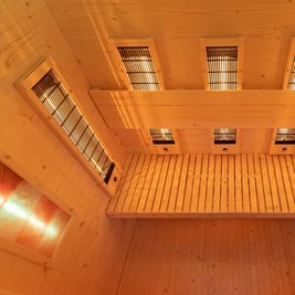Sauna na podczerwień infrared sucha 4-osobowa 153x110 cm Tromso-3 230V zdjęcie 27