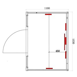 Sauna na podczerwień infrared sucha 4-osobowa 153x110 cm Tromso-3 230V zdjęcie 28
