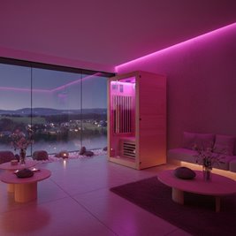Sauna na podczerwień sucha 2-osobowa 90x90 cm ALTA1-CRB Infrared zdjęcie 8