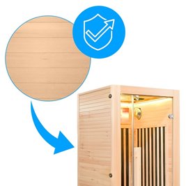 Sauna na podczerwień sucha 2-osobowa 90x90 cm ALTA1-CRB Infrared zdjęcie 12