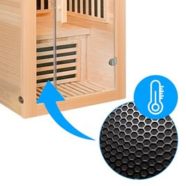 Sauna na podczerwień sucha 2-osobowa 90x90 cm ALTA1-CRB Infrared zdjęcie 16
