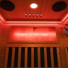 Sauna na podczerwień sucha 2-osobowa 90x90 cm ALTA1-CRB Infrared zdjęcie 17