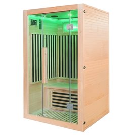 Sauna na podczerwień sucha 3-osobowa 120x105 cm ALTA2-CRB Infrared zdjęcie 5