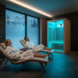 Sauna na podczerwień sucha 3-osobowa 120x105 cm ALTA2-CRB Infrared zdjęcie 8