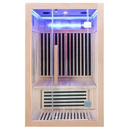 Sauna na podczerwień sucha 3-osobowa 120x105 cm ALTA2-CRB Infrared zdjęcie 19
