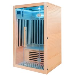Sauna na podczerwień sucha 3-osobowa 120x105 cm ALTA2-CRB Infrared zdjęcie 24