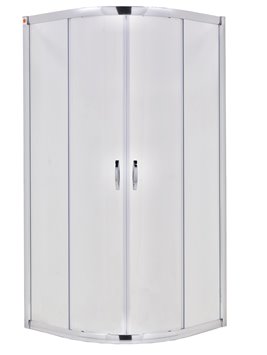 Kabina prysznicowa półokrągła 80x80 szkło mleczne