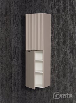 Słupek łazienkowy z lamelami wiszący wysoki 143,5x40 Victa Lamello kolor fume mat