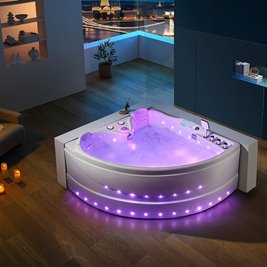 Wanna narożna z hydromasażem narożna 150x150 cm Roma 764 Hydrosan Lewa