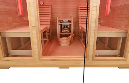 Sauna sucha fińska piec 8 KW Harvia BC80 + kamienie solne 180X180X190CM MO-TS4 Mazur
